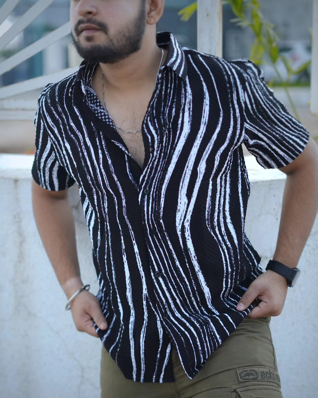 The Popcorn Crossstripe Shirt: Effortless Style and Comfort